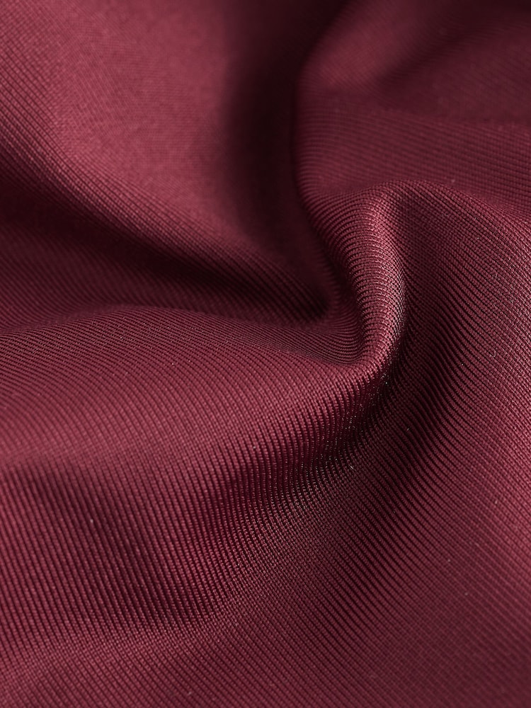 self. Burgundy Red Scoop Neck Strappy Dress - Image 7 of 7 self. Burgundy Red Scoop Neck Strappy Dress - Image 7 of 7