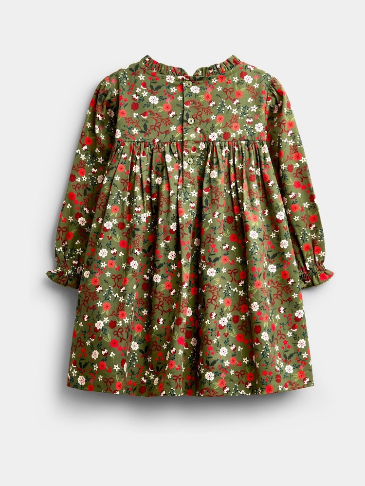 olive green christmas dress Buy JoJo Maman Bébé Print Smocked from Next USA The fitted waist tops