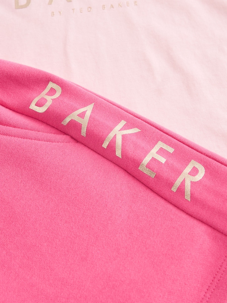 Baker by Ted Baker Lilac Purple Frilled 100% Cotton T-Shirt and Short Set - Image 13 of 13