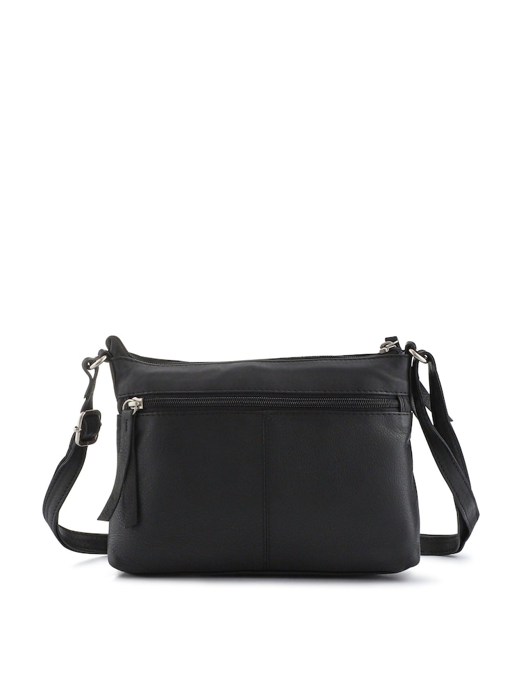 Pavers Black Daily Zip Up Crossbody Bag - Image 2 of 3 Pavers Black Daily Zip Up Crossbody Bag - Image 2 of 3