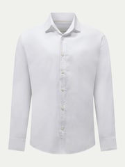 白色 - Peckham Rye Grove Linen Blend Shirt - 2的图像1｝