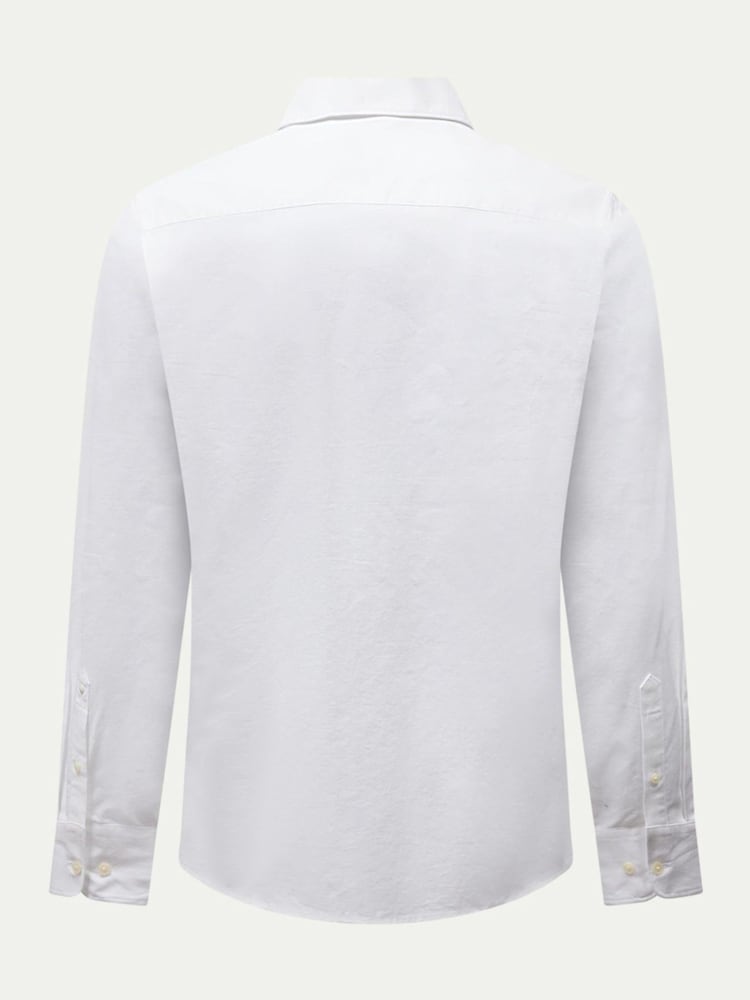 白色 - Peckham Rye Grove Linen Blend Shirt - 2的图像2｝