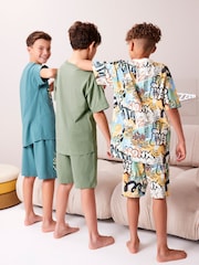 Graffitis bleu/vert - Pyjama court 3 Pack (3-16ans) - Image 3 de 10