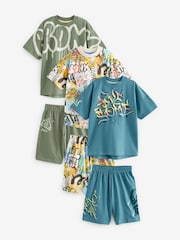 Graffitis bleu/vert - Pyjama court 3 Pack (3-16ans) - Image 9 de 10
