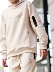 Neutral Sporty Hoodie and Joggers Set (3-16yrs) - Image 4 of 6
