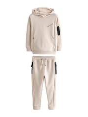 Neutral Sporty Hoodie and Joggers Set (3-16yrs) - Image 5 of 6
