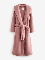 Pink Teddy Borg Fleece Dressing Gown - Image 6 of 6