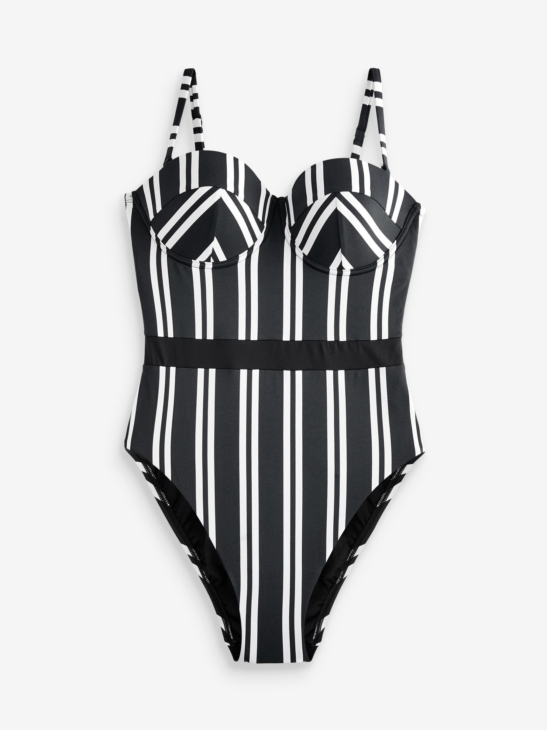 Black cupped swimsuit discount