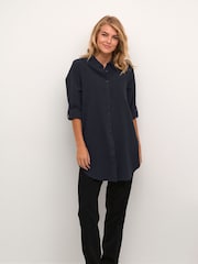 Kaffe 100% Cotton Naya Tunic Shirt - Image 3 of 6