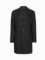 AllSaints Black Manfred Coat - Image 10 of 10