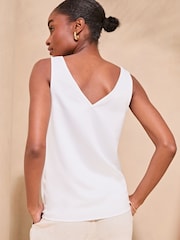 Lipsy White Lace Panel Vest - Image 2 of 4