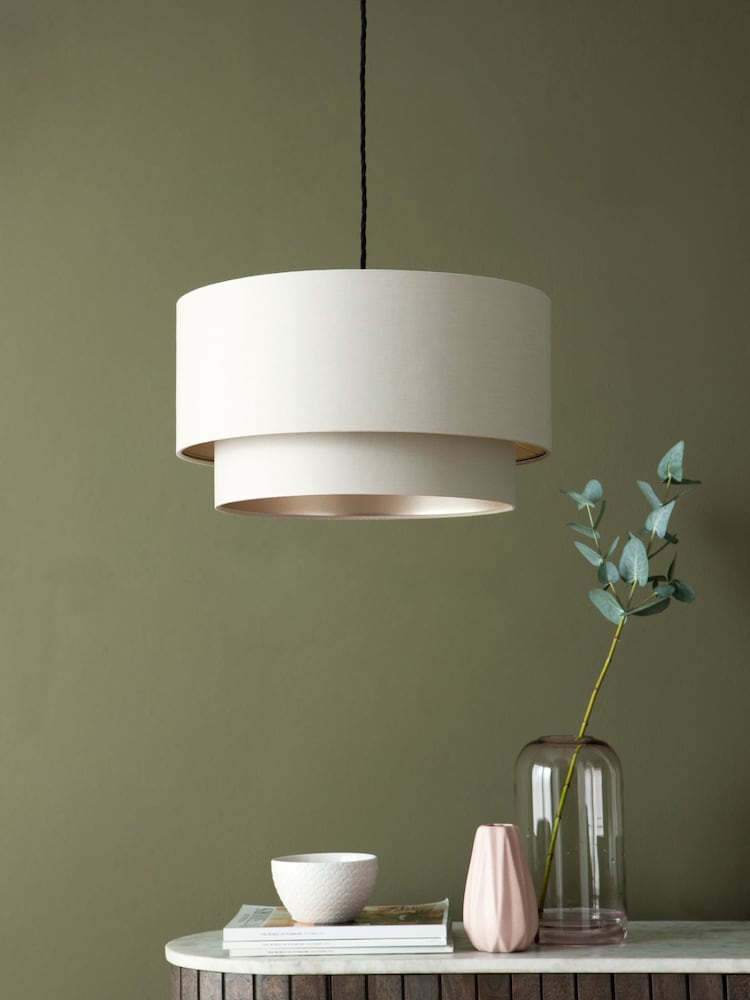 Champagne Gold Rico 2 tier small Large Easy Fit Shade - Image 2 of 5 Champagne Gold Rico 2 tier small Large Easy Fit Shade - Image 2 of 5