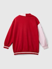 Benetton, Pink Heart, Strickjacke mit Ärmeln aus 100 % Baumwolle - Bild 2 von 3