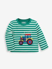 JoJo Maman Bébé Green Tractor Mix & Match Pyjamas - Image 2 of 5