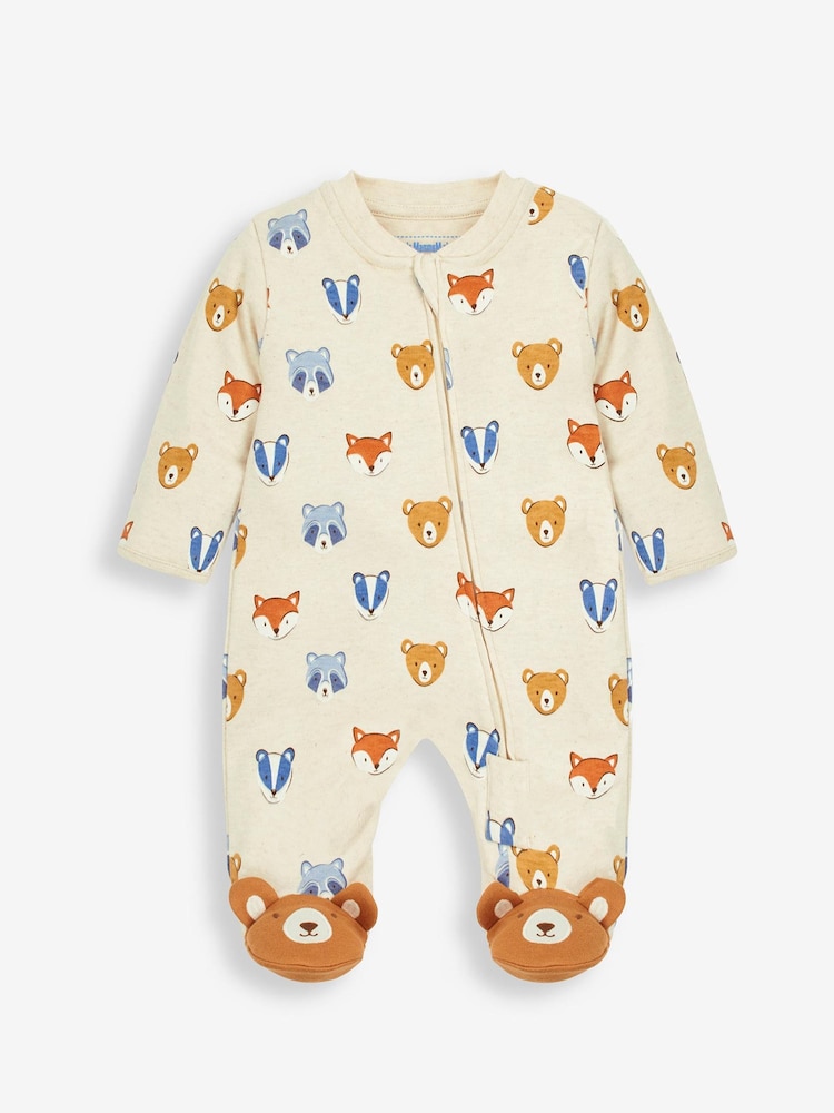Pijama tipo pelele con cremallera y estampado de algodón de JoJo Maman Bébé - Imagen 2 de 3