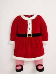 JoJo Maman Bébé Red 2-Piece Mrs Christmas Outfit Set - Image 3 of 7