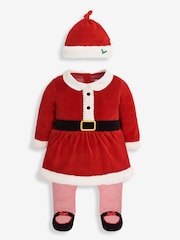 JoJo Maman Bébé Red 2-Piece Mrs Christmas Outfit Set - Image 4 of 7