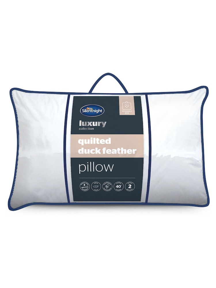 Silentnight Quilted Duck Feather Pillow - Image 2 of 4