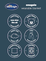 Silentnight Grey Snugsie Wearable Blanket - Image 10 of 10