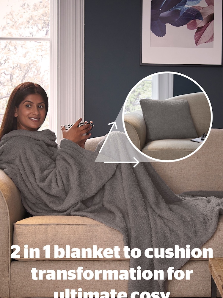 Silentnight Grey Snugsie Wearable Blanket - Image 2 of 10