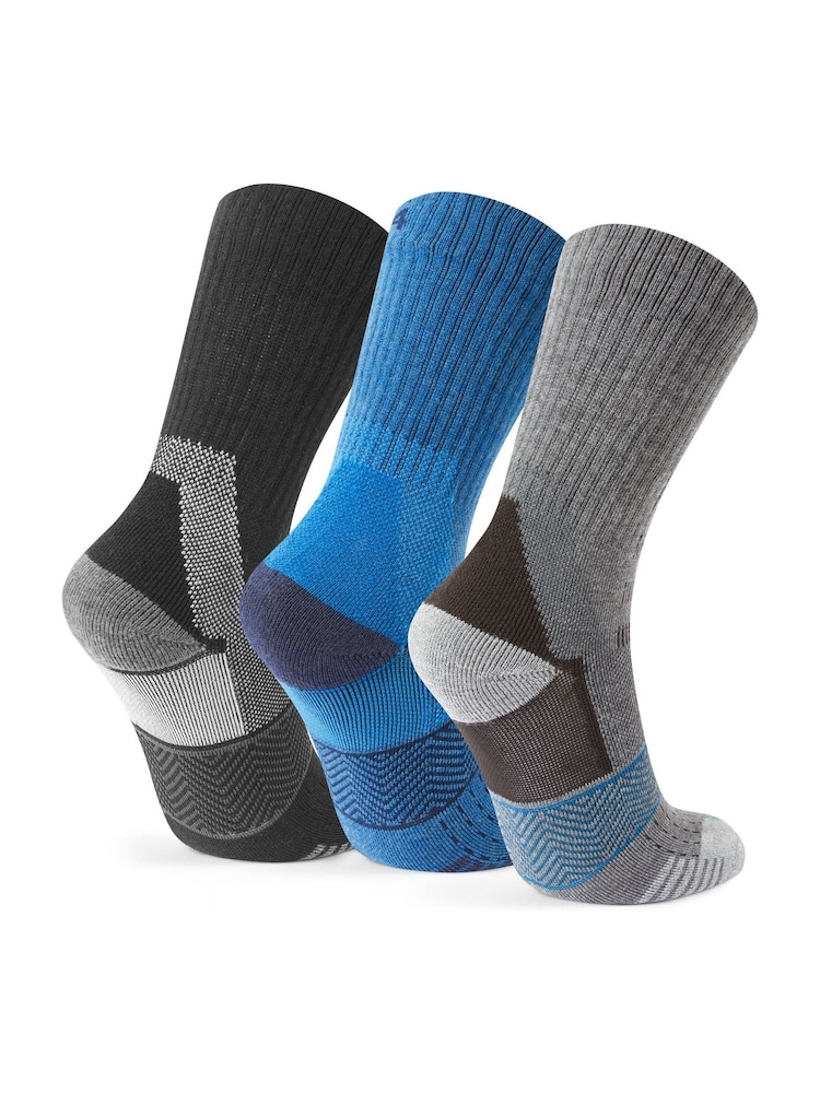 Tog 24 Blue Wels Trek Socks 3 Pack - Image 2 of 2