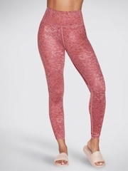 Skechers Pink Go Sculpt High Waisted Leopard Leggings - Image 2 of 4