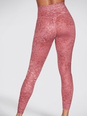 Skechers Pink Go Sculpt High Waisted Leopard Leggings - Image 3 of 4