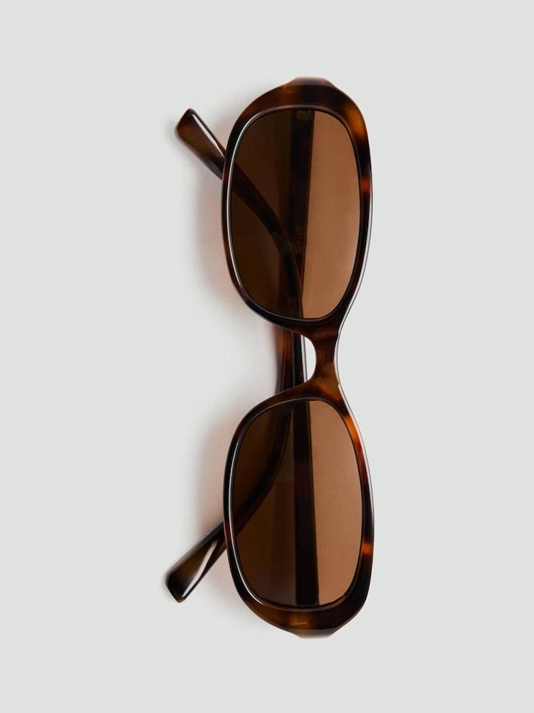 Mango Brown Slim Frame Oval Sunglasses - Image 2 of 4