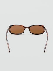 Mango Brown Slim Frame Oval Sunglasses - Image 4 of 4