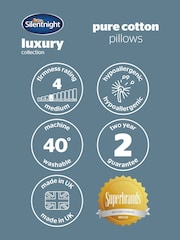 Silentnight 2 Pack Pure 100% Cotton Pillows - Image 8 of 9