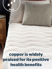 Silentnight White Wellbeing Copper Mattress Topper - Image 6 of 10