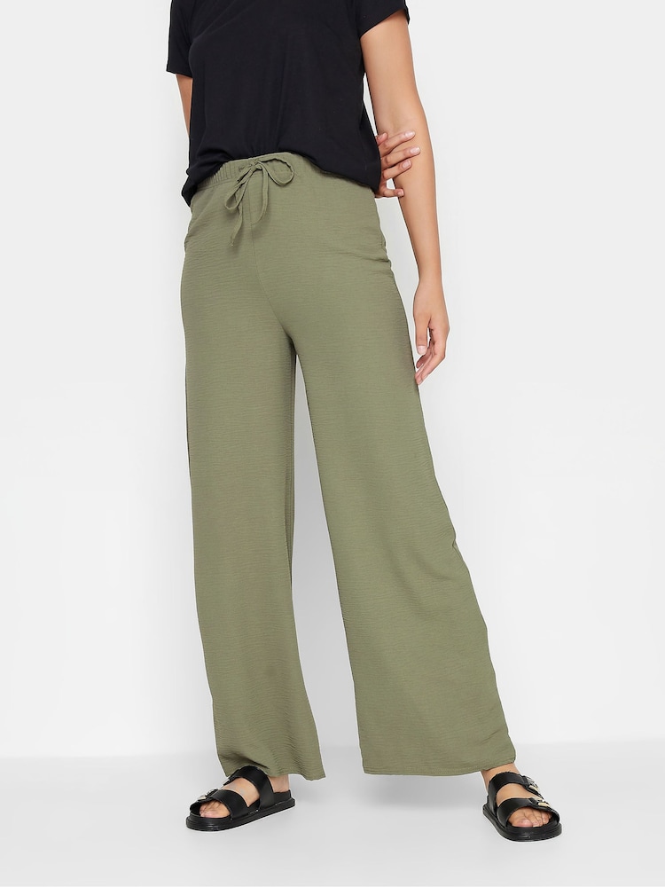 Long Tall Sally Green Wide Leg Trousers - Image 1 of 3