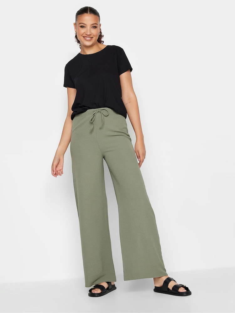 Long Tall Sally Green Wide Leg Trousers - Image 3 of 3