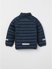Polarn O. Pyret Blue Quilted Water Resistant Jacket - Image 2 of 4