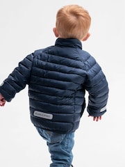 Polarn O. Pyret Blue Quilted Water Resistant Jacket - Image 4 of 4