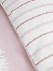 Catherine Lansfield Blush Pink Meadowsweet Floral Reversible Duvet Cover Set - Image 4 of 4