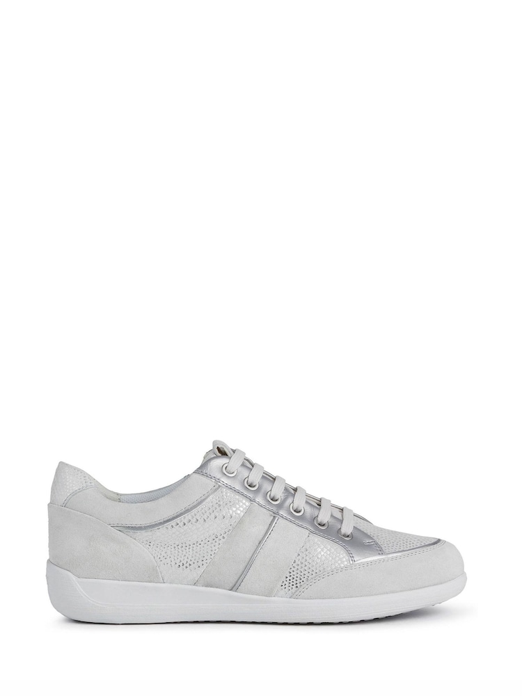 Geox Womens Myria White Sneakers - Image 1 of 6