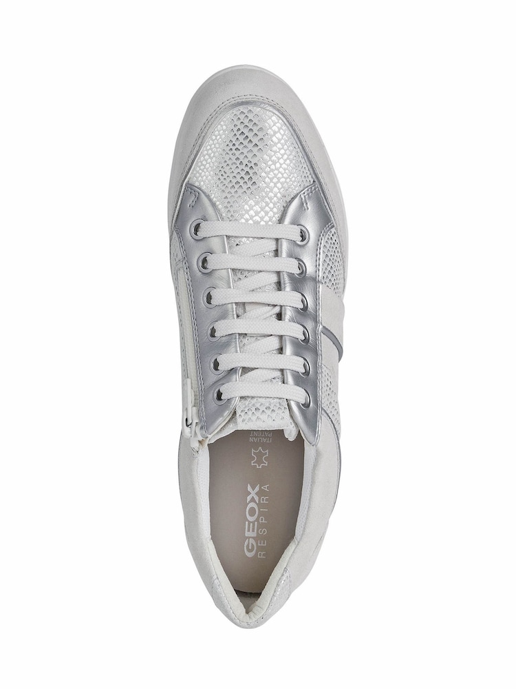 Geox Womens Myria White Sneakers - Image 2 of 6