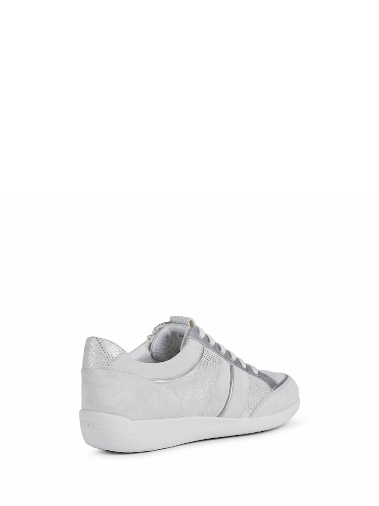 Geox Womens Myria White Sneakers - Image 6 of 6