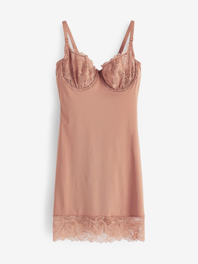 Nude Smoothing Control Lace Non Pad Wired Slip - Image 4 of 4