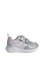 Geox Baby Girls Sprintye Silver Sneakers - Image 1 of 5