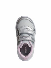 Geox Baby Girls Sprintye Silver Sneakers - Image 2 of 5