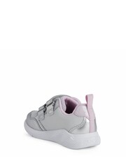 Geox Baby Girls Sprintye Silver Sneakers - Image 3 of 5