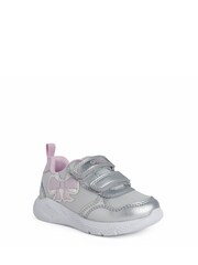 Geox Baby Girls Sprintye Silver Sneakers - Image 4 of 5
