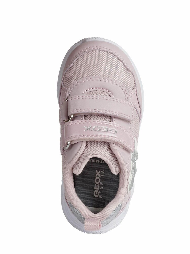 Geox Baby Girls Sprintye Pink Sneakers - Image 4 of 5