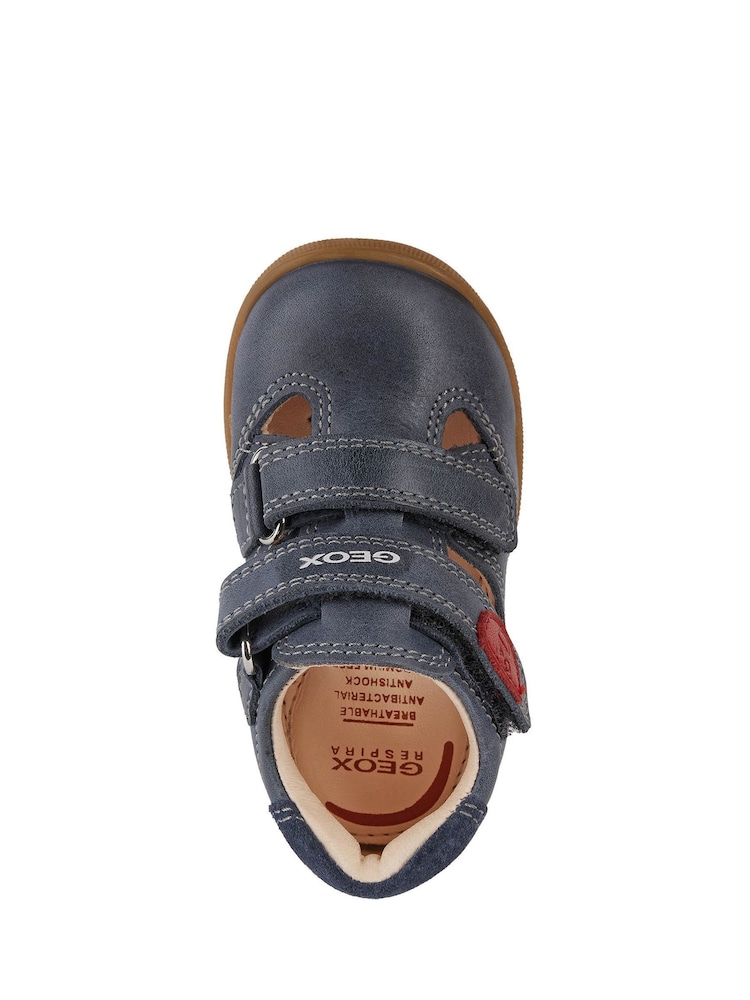 Geox Baby Boys Blue Macchia First Steps Shoes - Image 5 of 5