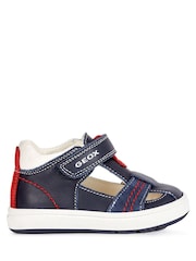Geox Baby Boy Navy Blue Biglia First Steps Shoes - Image 1 of 7