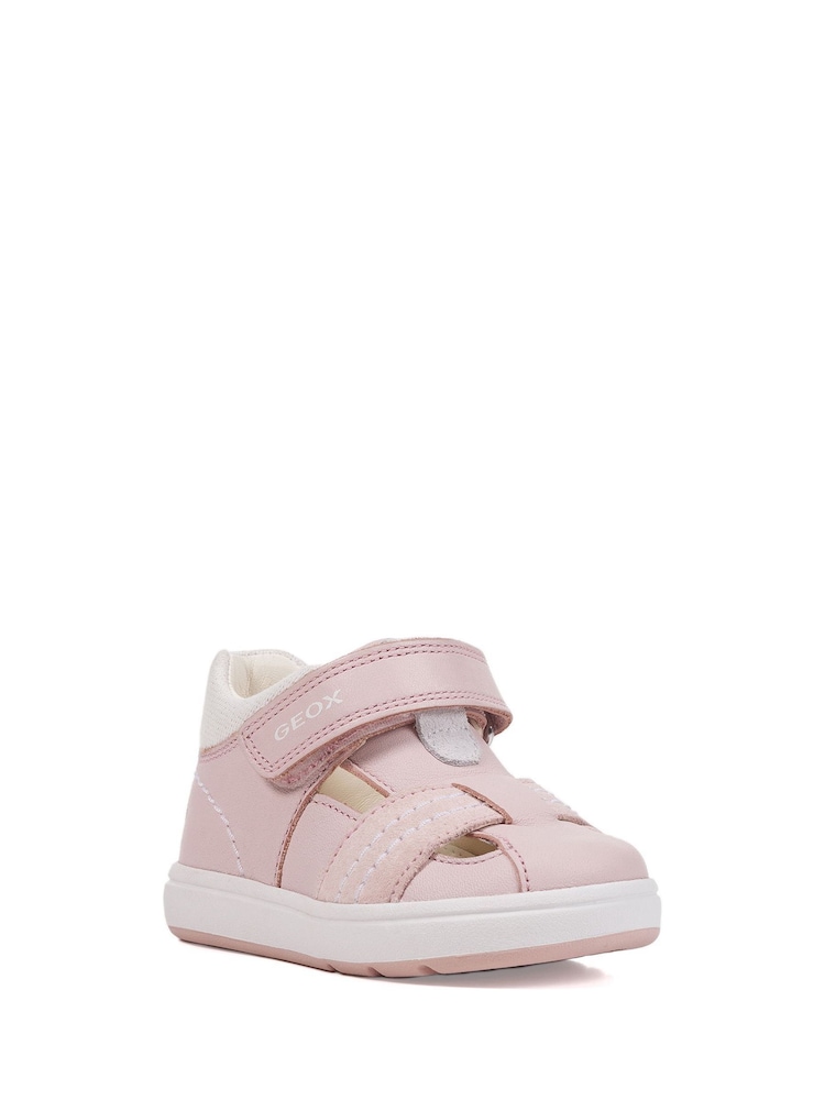 Geox Baby Girls Biglia White First Steps Shoes - Image 5 of 5