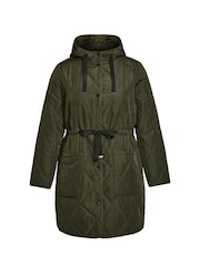 Evans Green Diamond Quilted Coat - Image 3 of 3