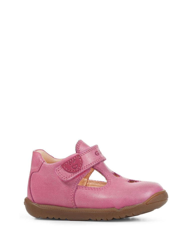 Geox Baby Girls Purple Macchia First Steps Shoes - Image 1 of 2
